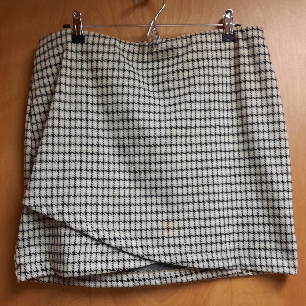 Skirt, Vylette Plaid Knit Skirt